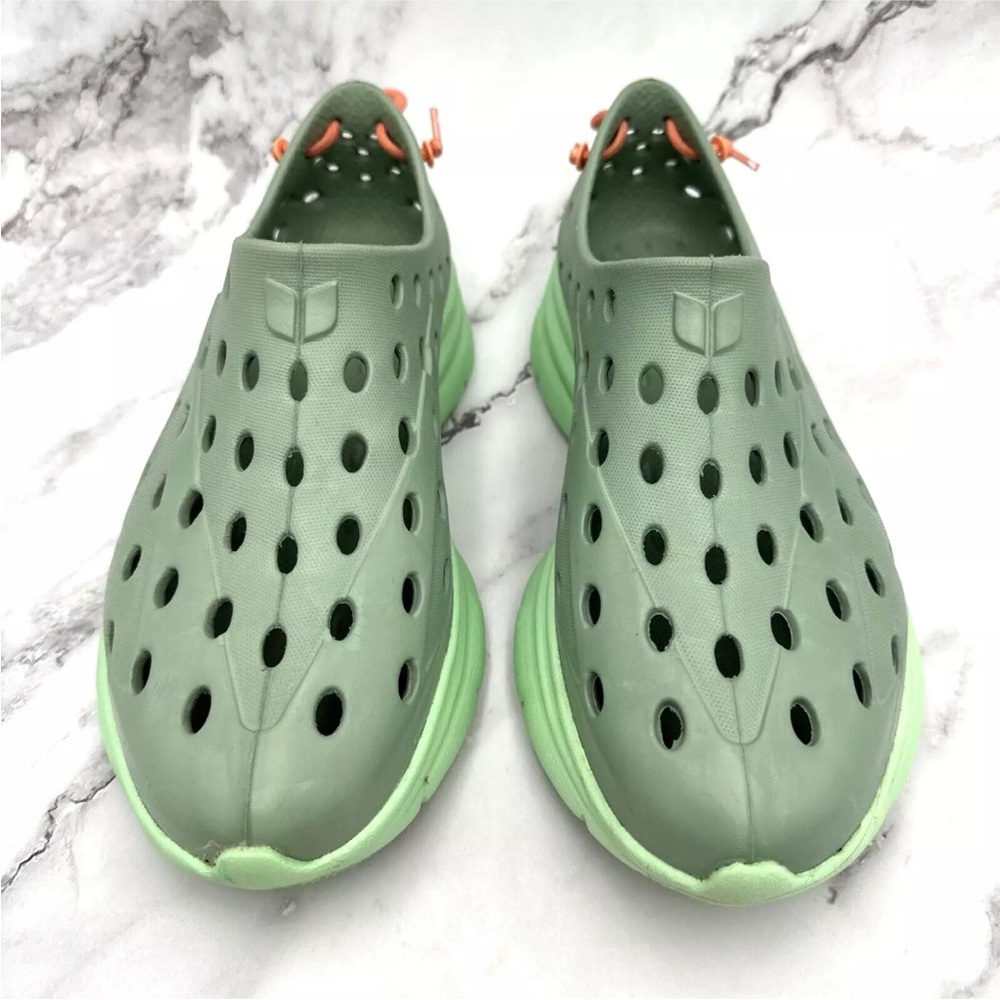 Women's Lightweight Green Slip-On Athletic Clog - Picture 3 of 10